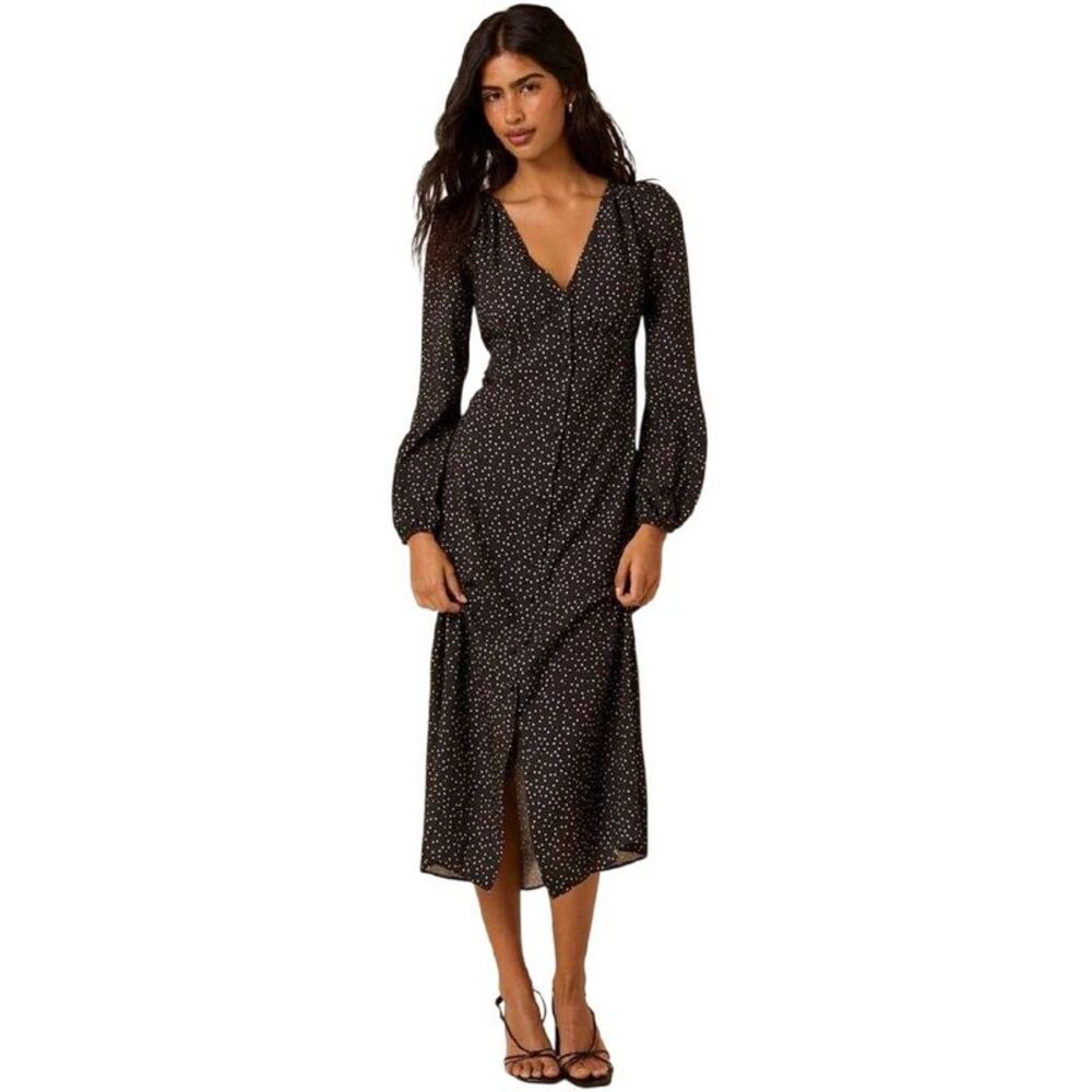 Nobody's Child Womens/Ladies Kennedy Polka Dot Dress / Black